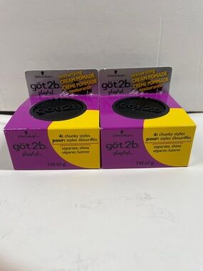 göt2b playful Texturizing Cream Pomade - Purple & Yellow Packaging